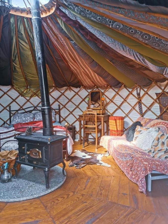 Star Gazing Luxury Yurt With River Views, Off Grid Eco Living Vale do Barco Eksteriør billede